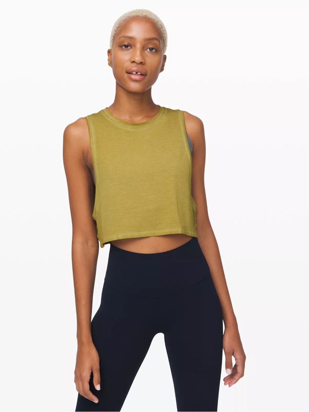 Lululemon Cropped Muscle Tank Top - Women Size 8